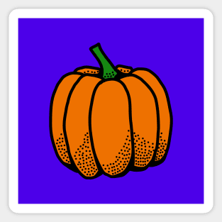 Orange pumpkin pop art Sticker